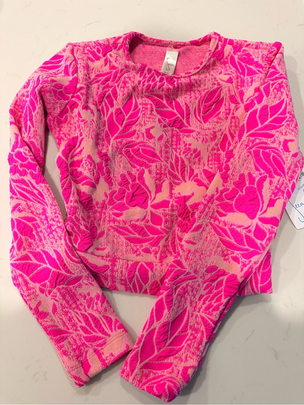 Seea Palomar UV Protection Crop Top Rashguard Sz s - Picture 2 of 3